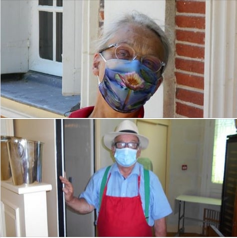 Manoir de Contres - Victor and Maria Orsenne with masks